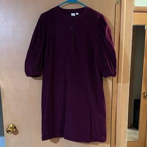 GAP Deep Purple Corduroy Dress